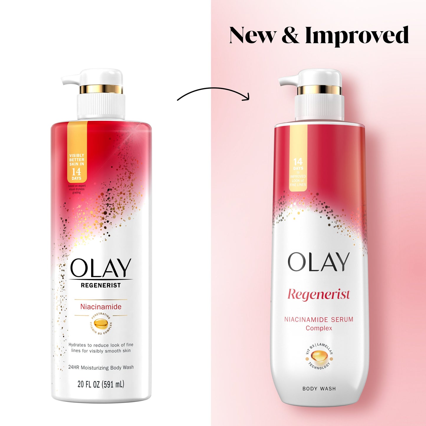 Olay Regenerist Body Wash with Niacinamide Serum Complex