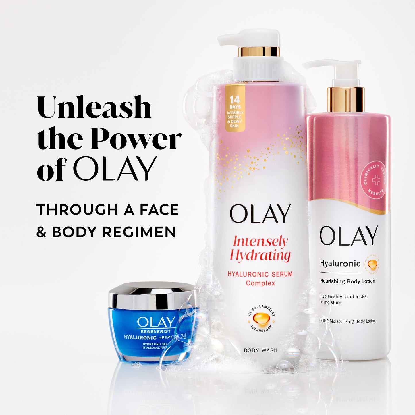 Olay Intensely Hydrating Body Wash with Hyaluronic Serum Complex