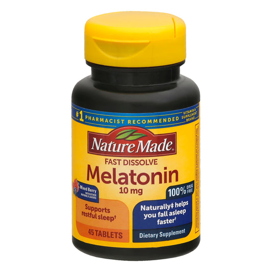 Nature Made Melatonin 10mg Fast-Dissolve Tablets - Mixed Berry
