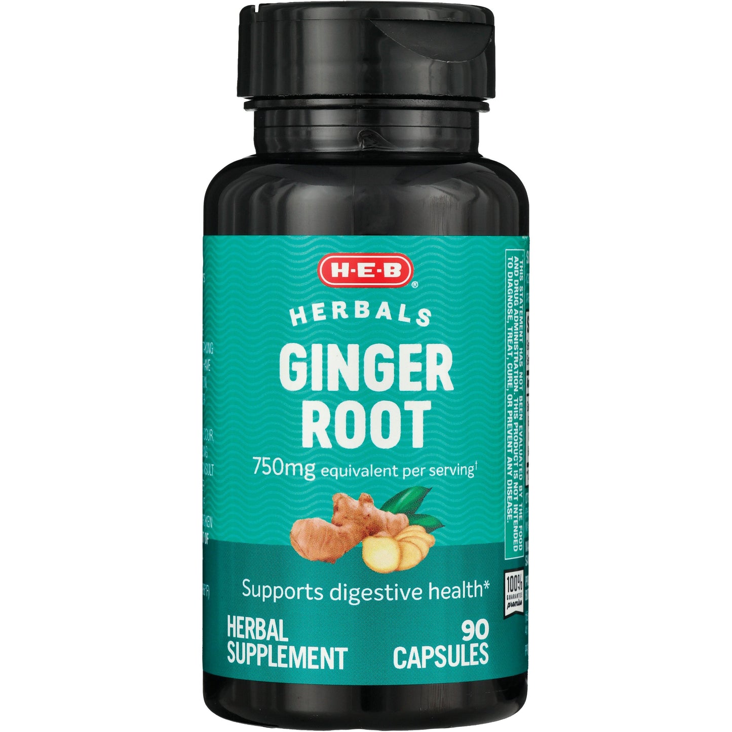 H-E-B Herbals Ginger Root Capsules - 750 mg