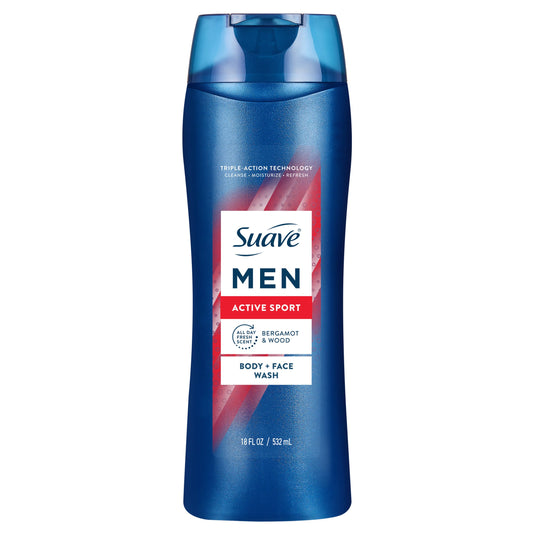 Suave Men Body + Face Wash - Energizing Sport