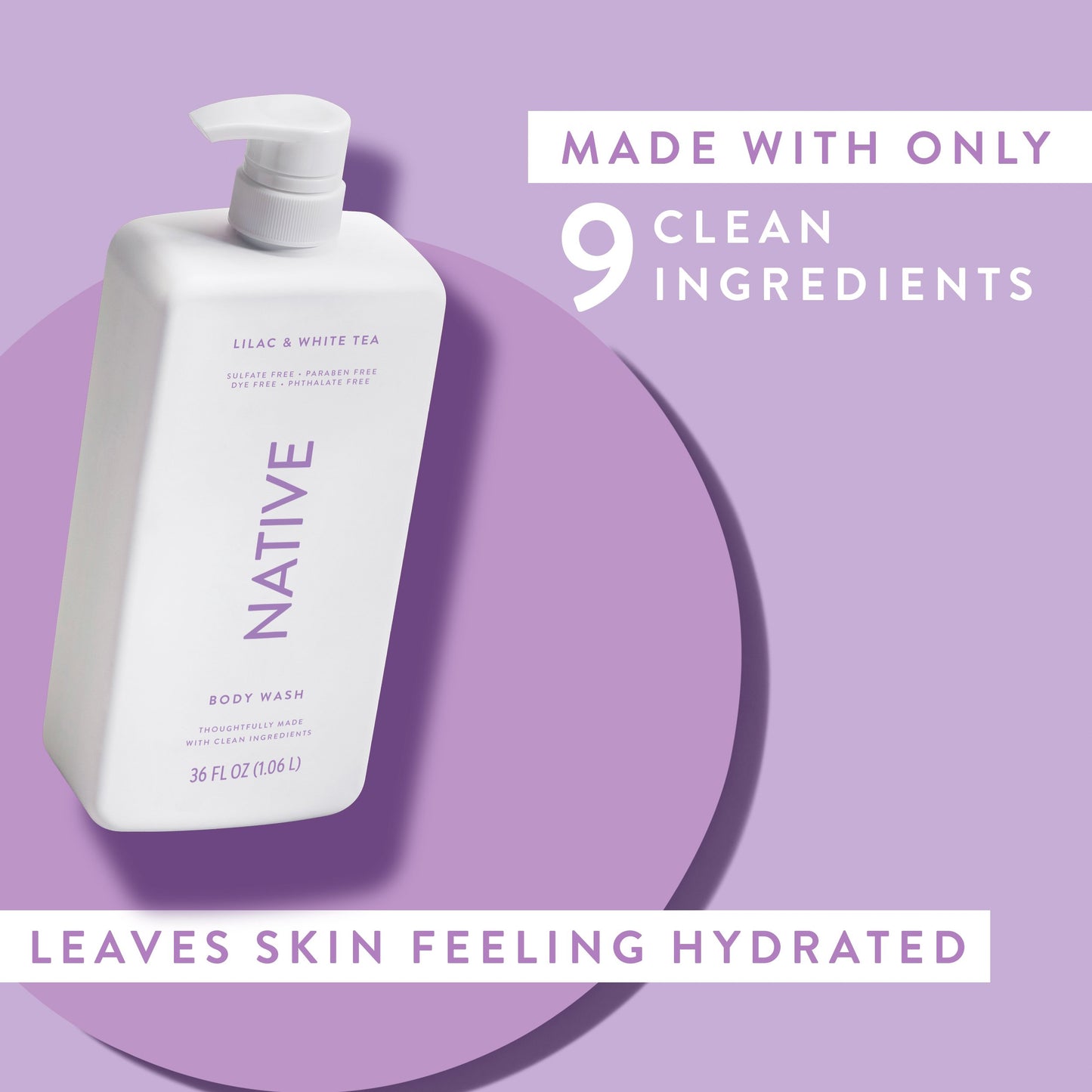 Native Body Wash - Lilac & White Tea