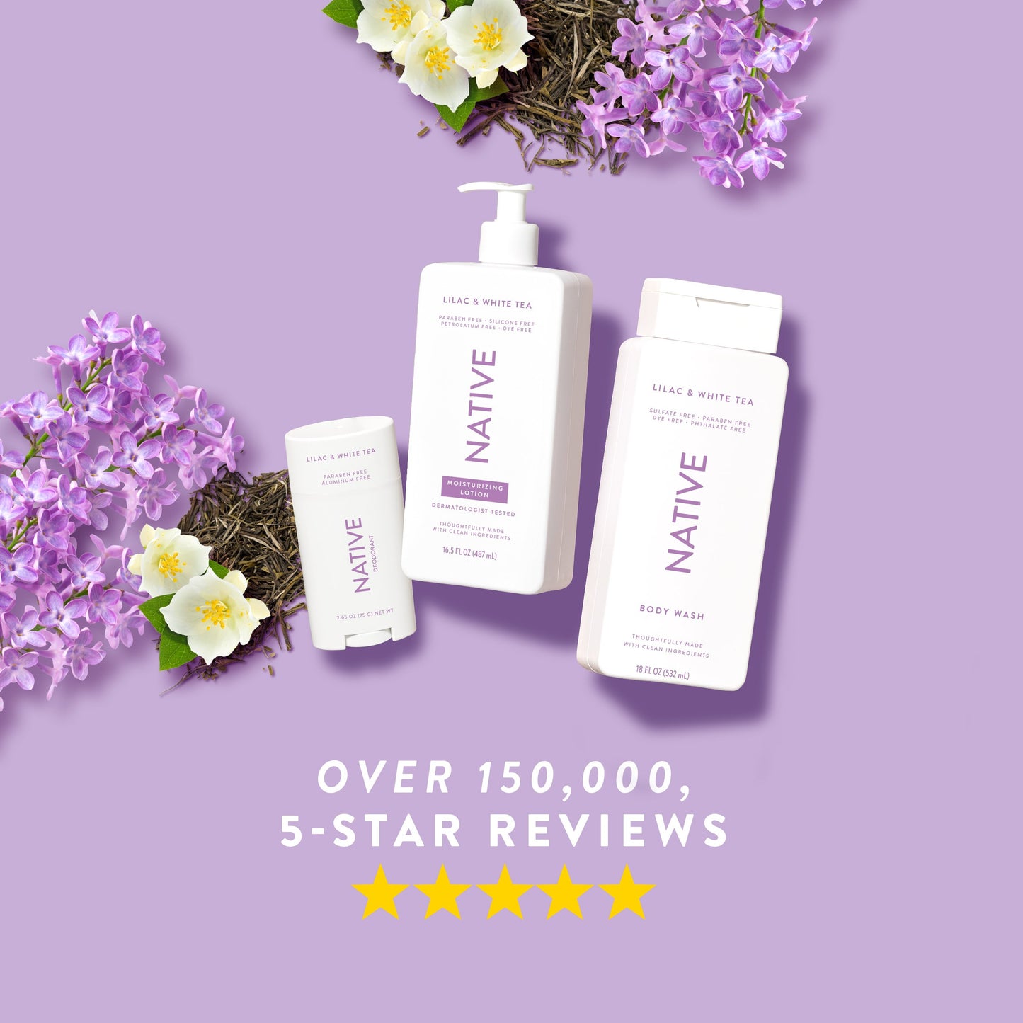 Native Body Wash - Lilac & White Tea