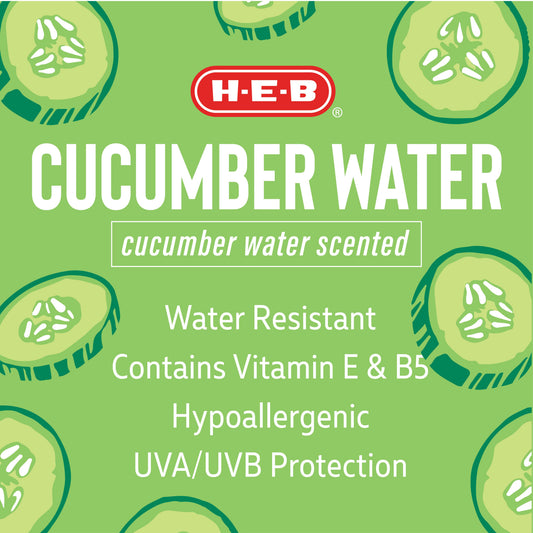H-E-B Oxybenzone Free Cucumber Water Sunscreen Spray – SPF 50
