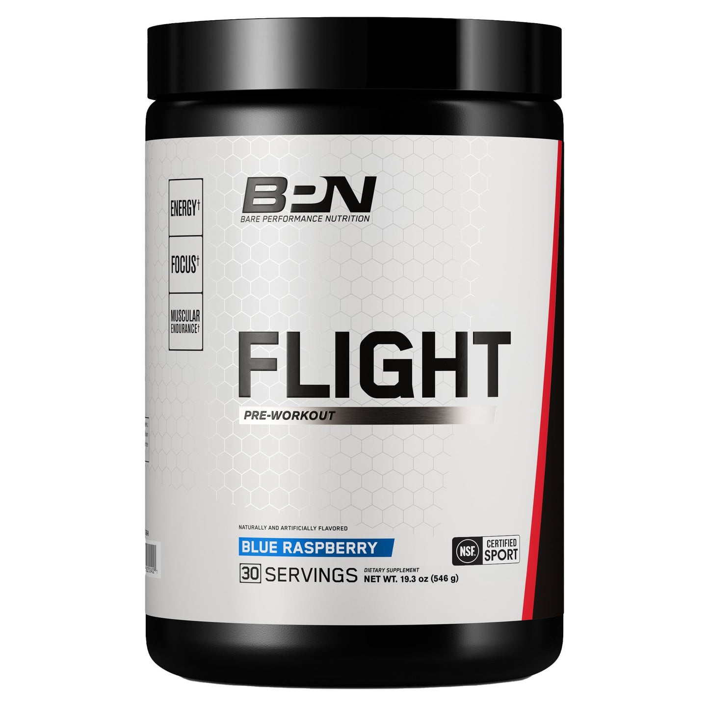 Bare Performance Nutrition Flight Pre-Workout - Blue Raspberry