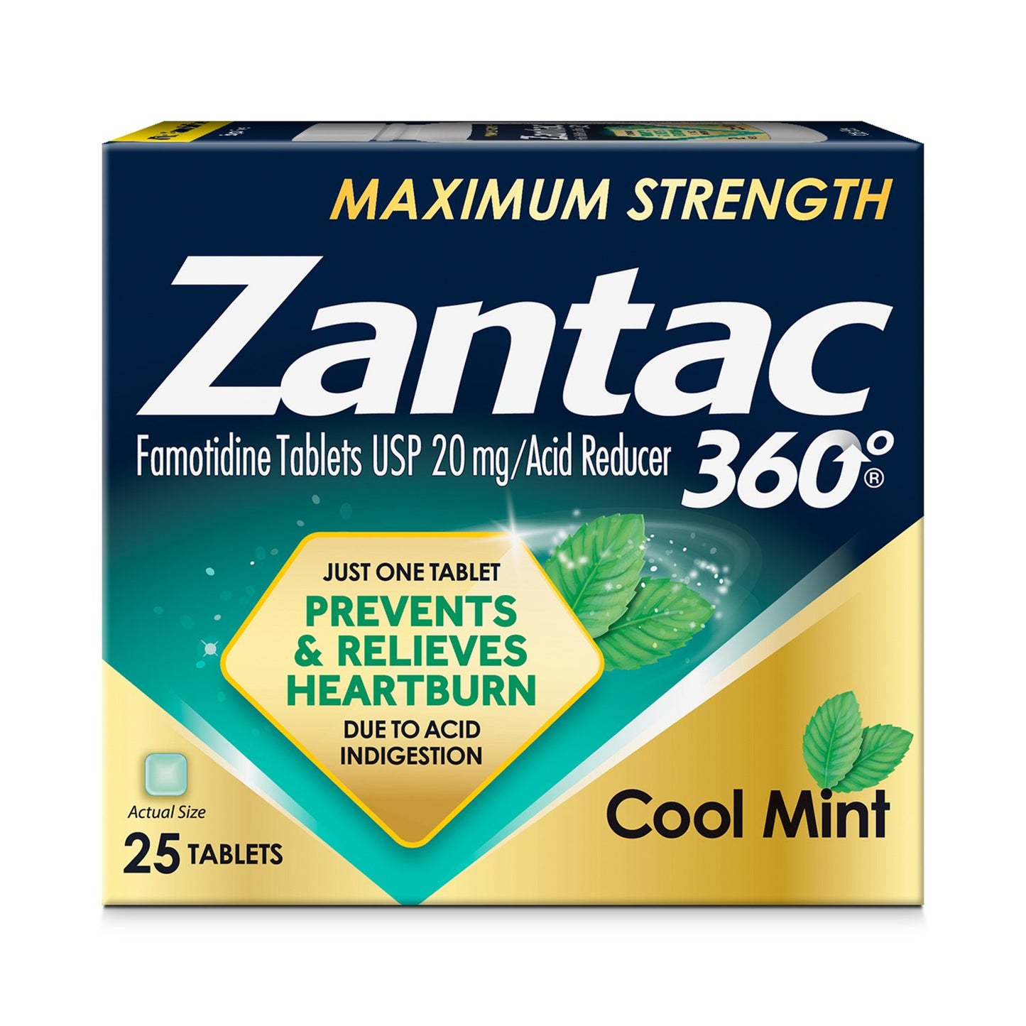 Zantac 360 Maximum Strength Tablets - Cool Mint