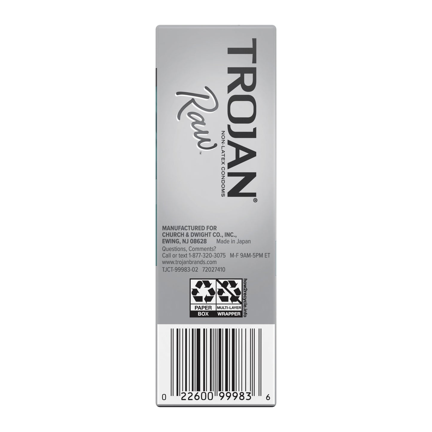 Trojan Raw Pure Feel Non-Latex Condoms