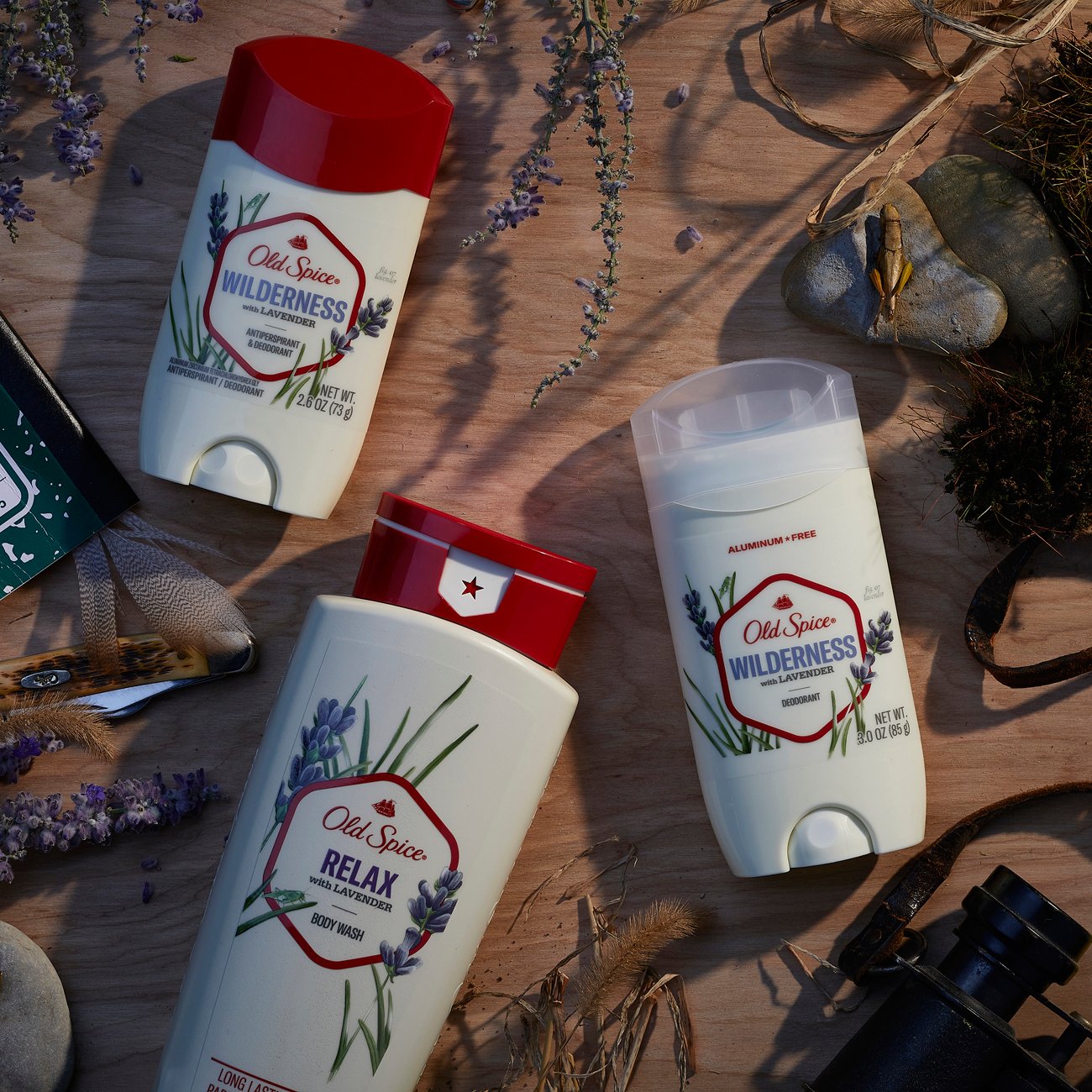 Old Spice Deodorant Aluminum-Free - Wilderness with Lavender