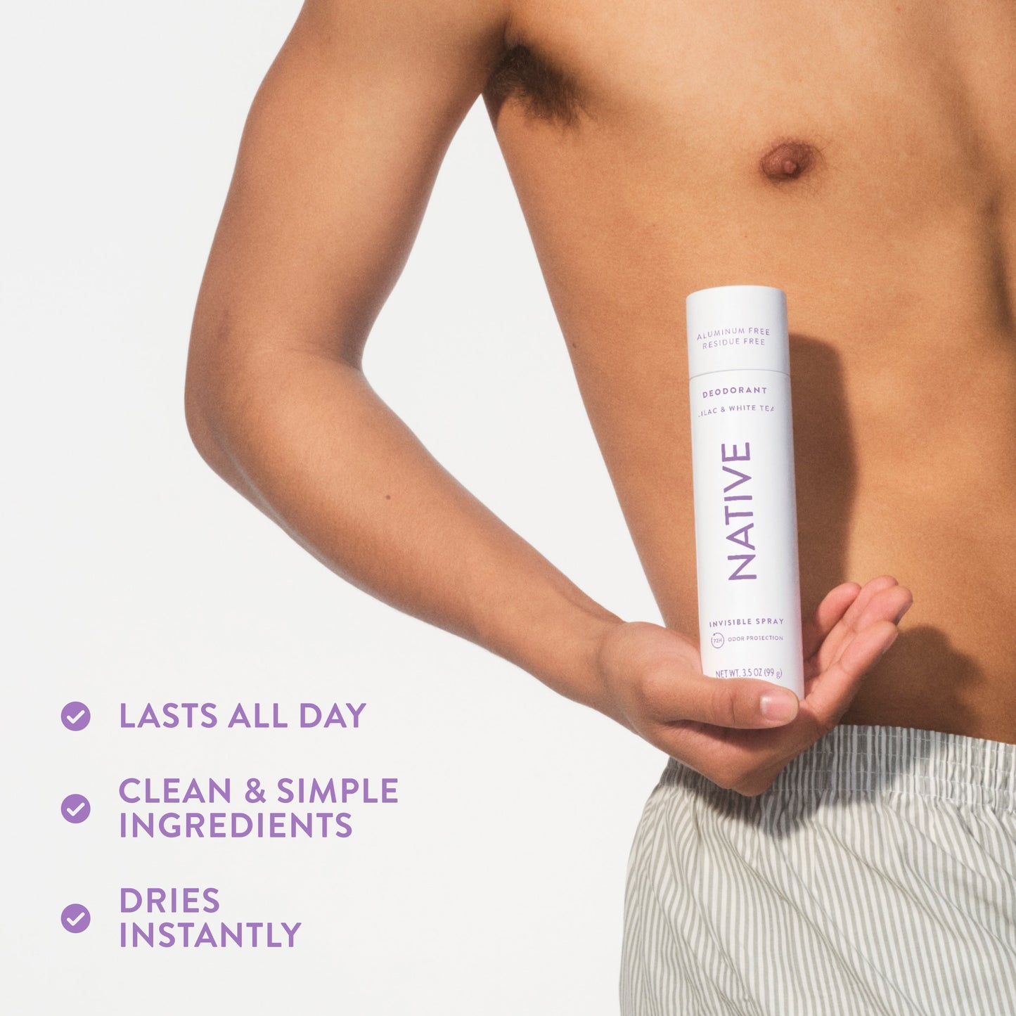 Native Deodorant & Body Spray - Lilac & White Tea