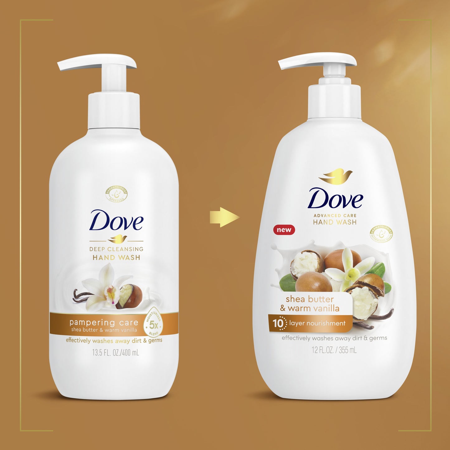 Dove Advanced Care Shea Butter & Warm Vanilla Hand Wash