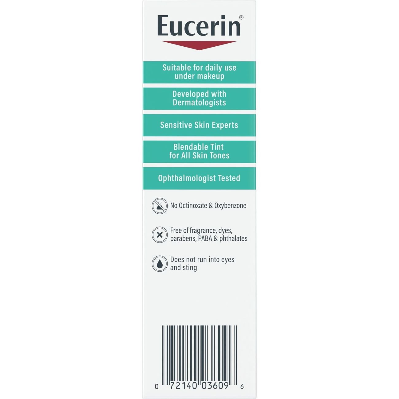 Eucerin Tinted Sensitive Mineral Sunscreen Face Lotion - SPF 35, All Skin Tones