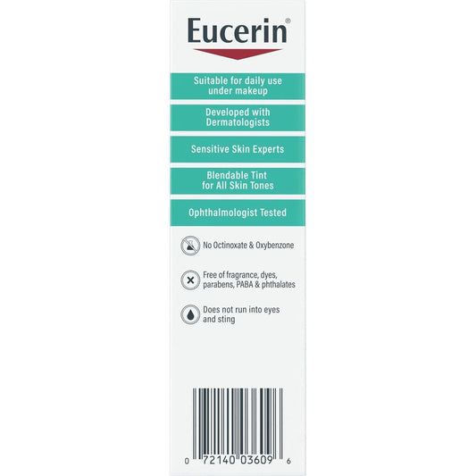 Eucerin Tinted Sensitive Mineral Sunscreen Face Lotion - SPF 35, All Skin Tones