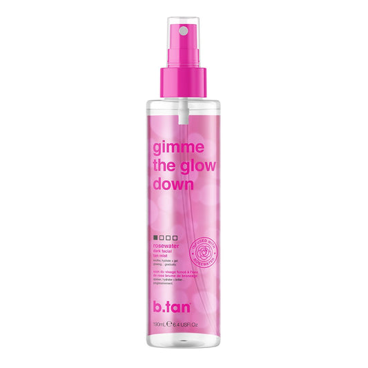 b.tan Gimme the Glow Down Rosewater Dark Facial Tan Mist