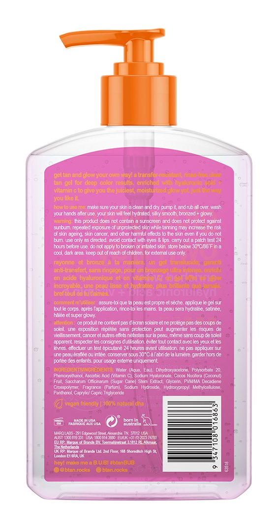 b.tan Glow Your Own Way Darkest Clear Self Tan Gel
