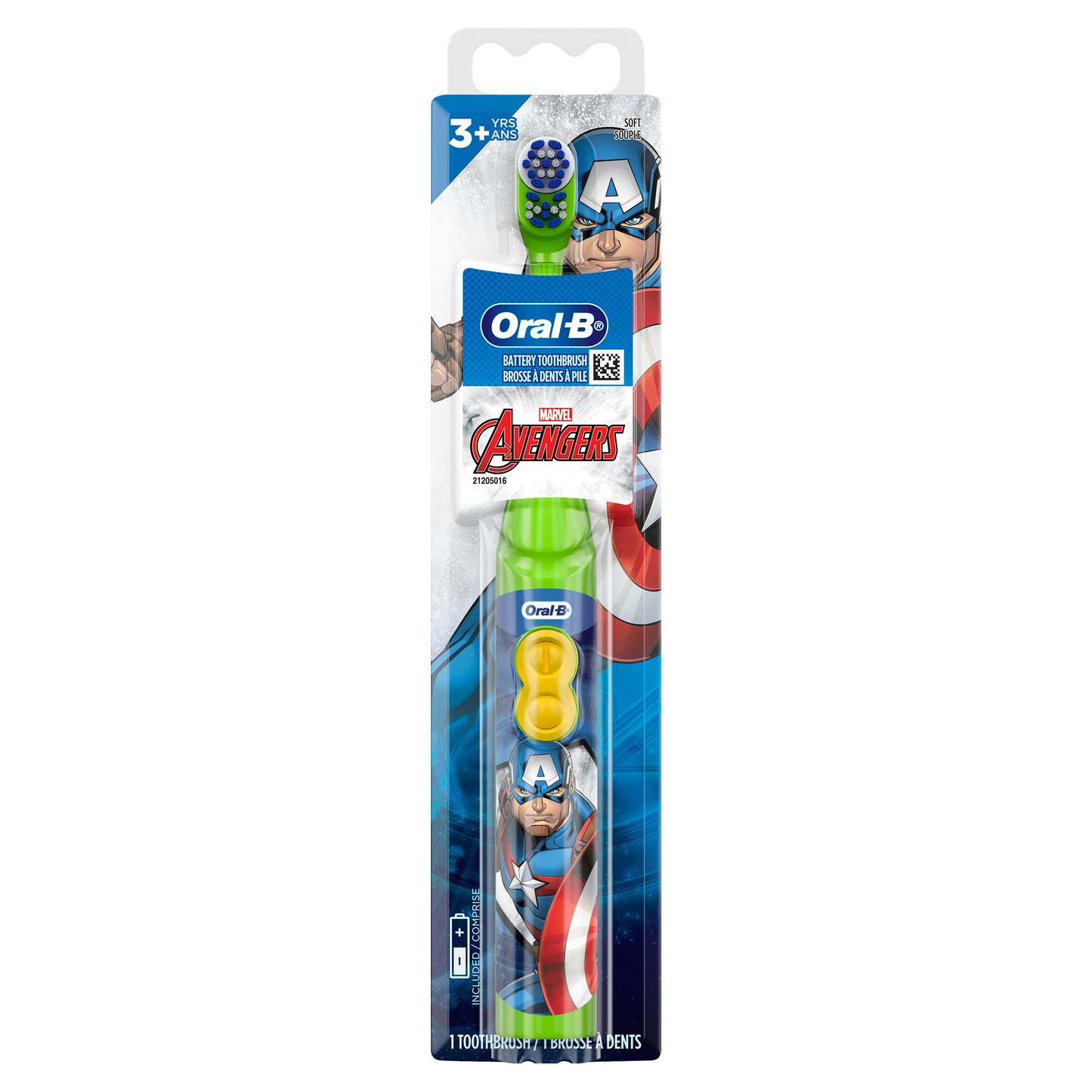 Oral-B Kid's Battery Toothbrush featuring Marvel's Avengers - Soft Bristles
