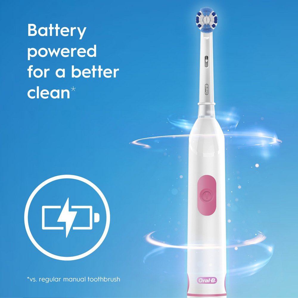 Oral-B Revolution Battery Toothbrush with Brush Head - White