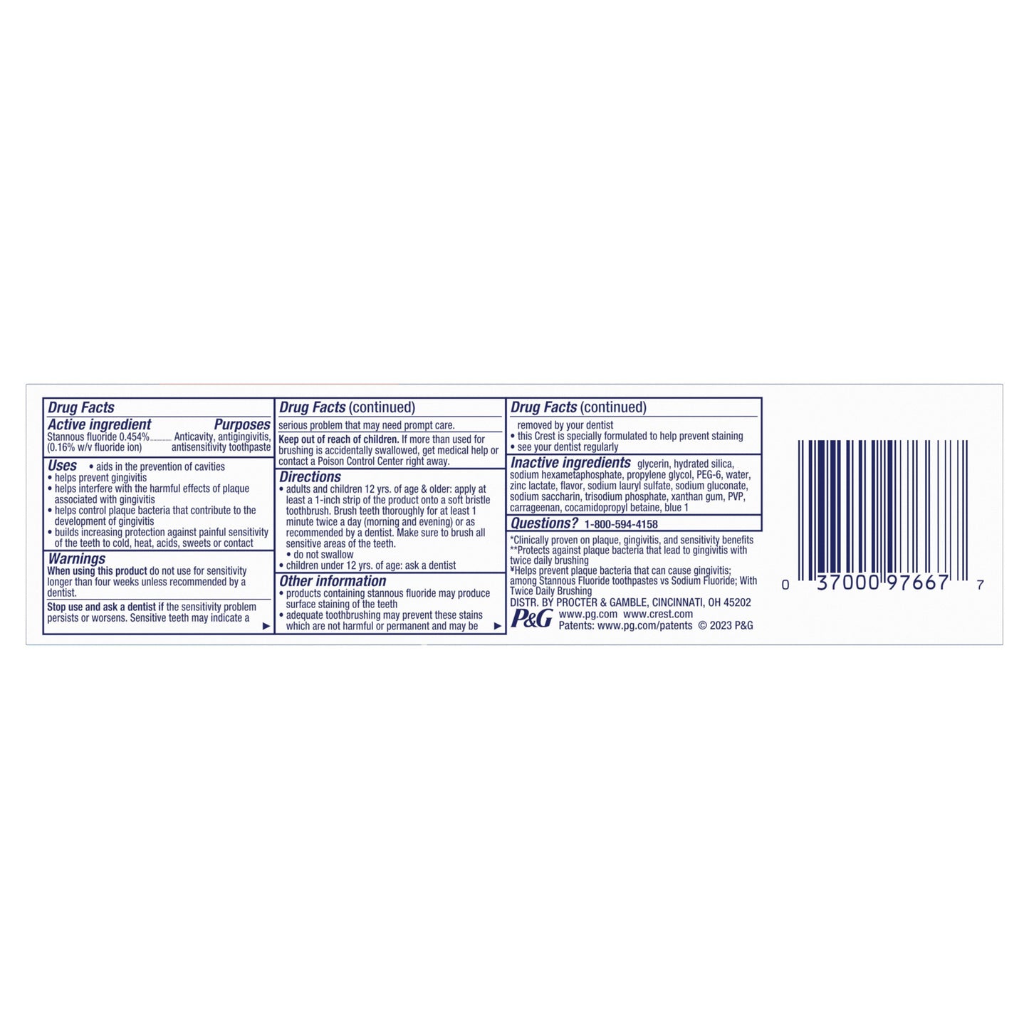 Crest Pro-Health Advanced Tooth Paste - Deep Clean Mint