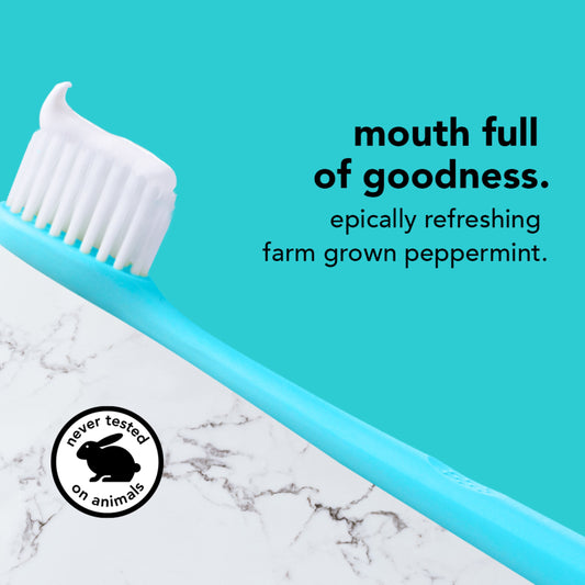 hello Antiplaque + Whitening  Natural Peppermint Fluoride Free Toothpaste, 2 Pk