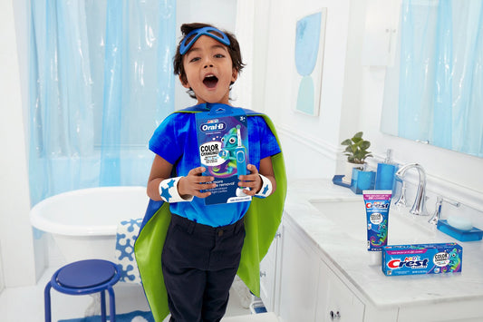 Oral-B Kid's Electric Battery Powered Toothbrush, Extra Soft Bristles