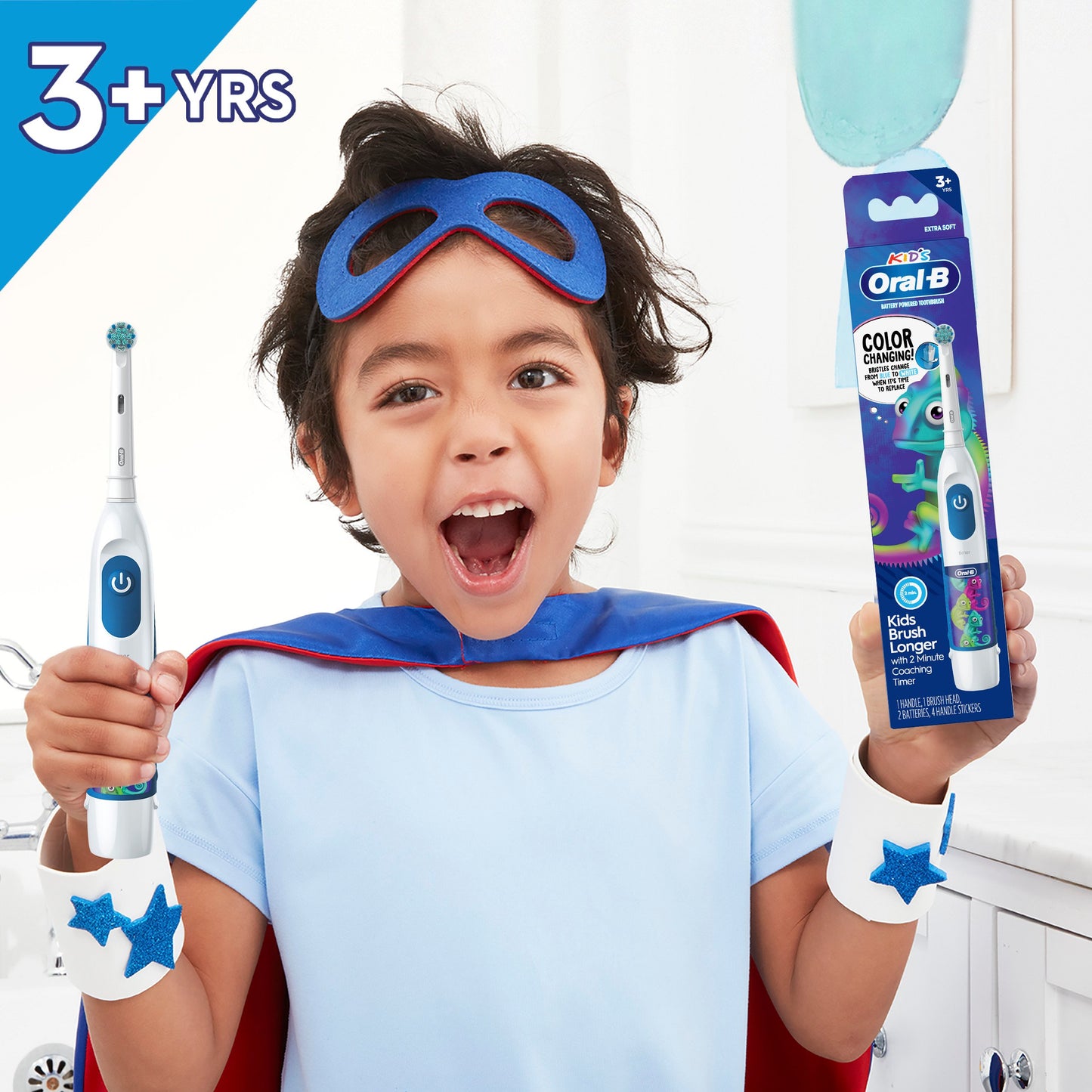 Oral-B Kid's Electric Battery Powered Toothbrush, Extra Soft Bristles