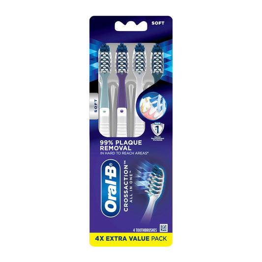 Oral-B Cross Action All In One Toothbrush Value Pack - Soft