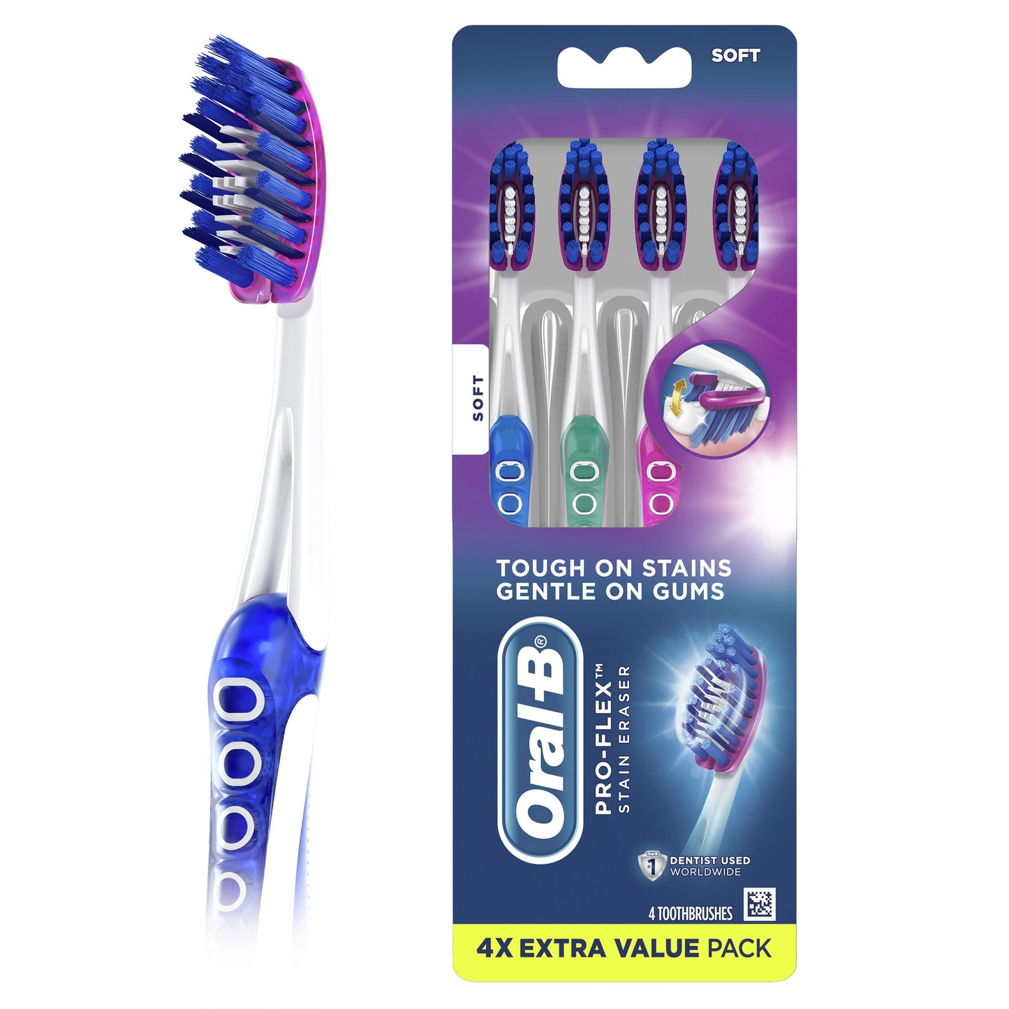 Oral-B Pro-Flex Stain Eraser Toothbrush - Soft