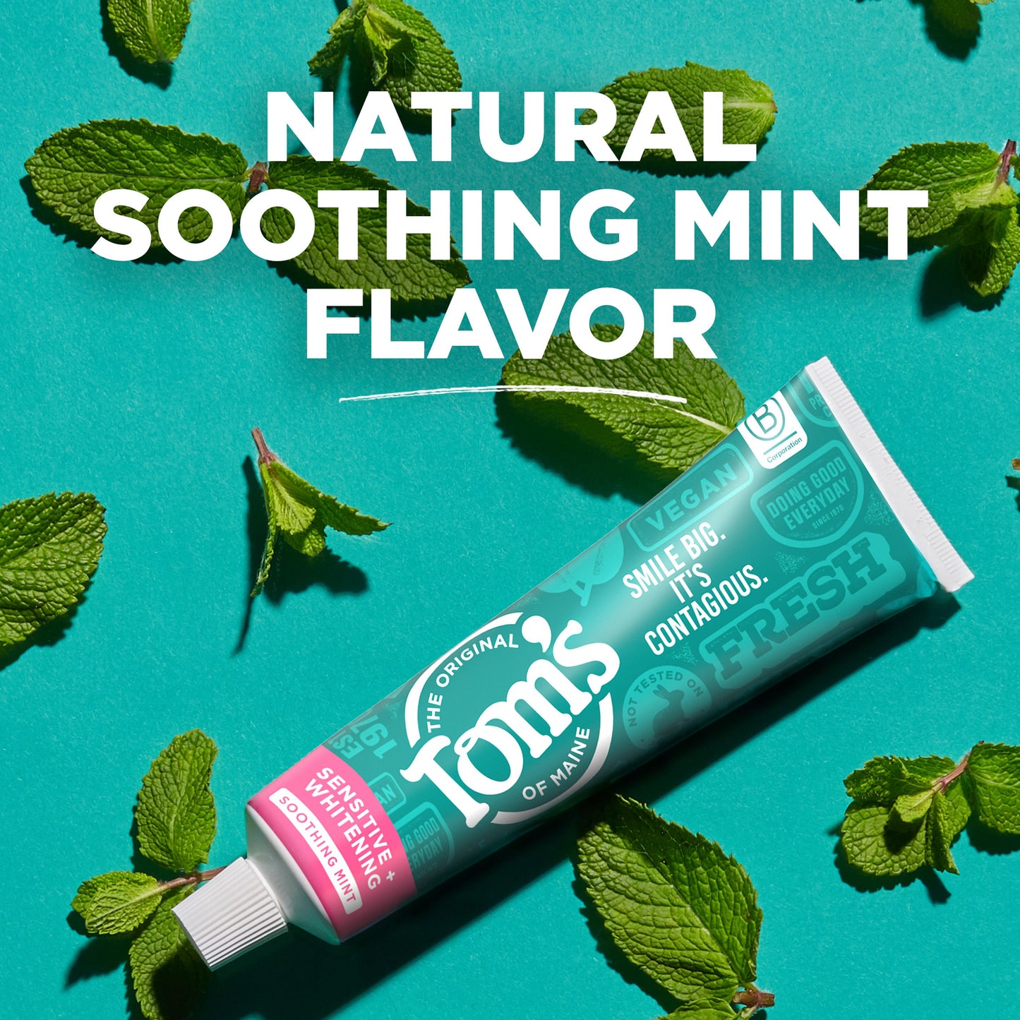 Tom's of Maine Sensitive + Whitening Toothpaste - Soothing Mint