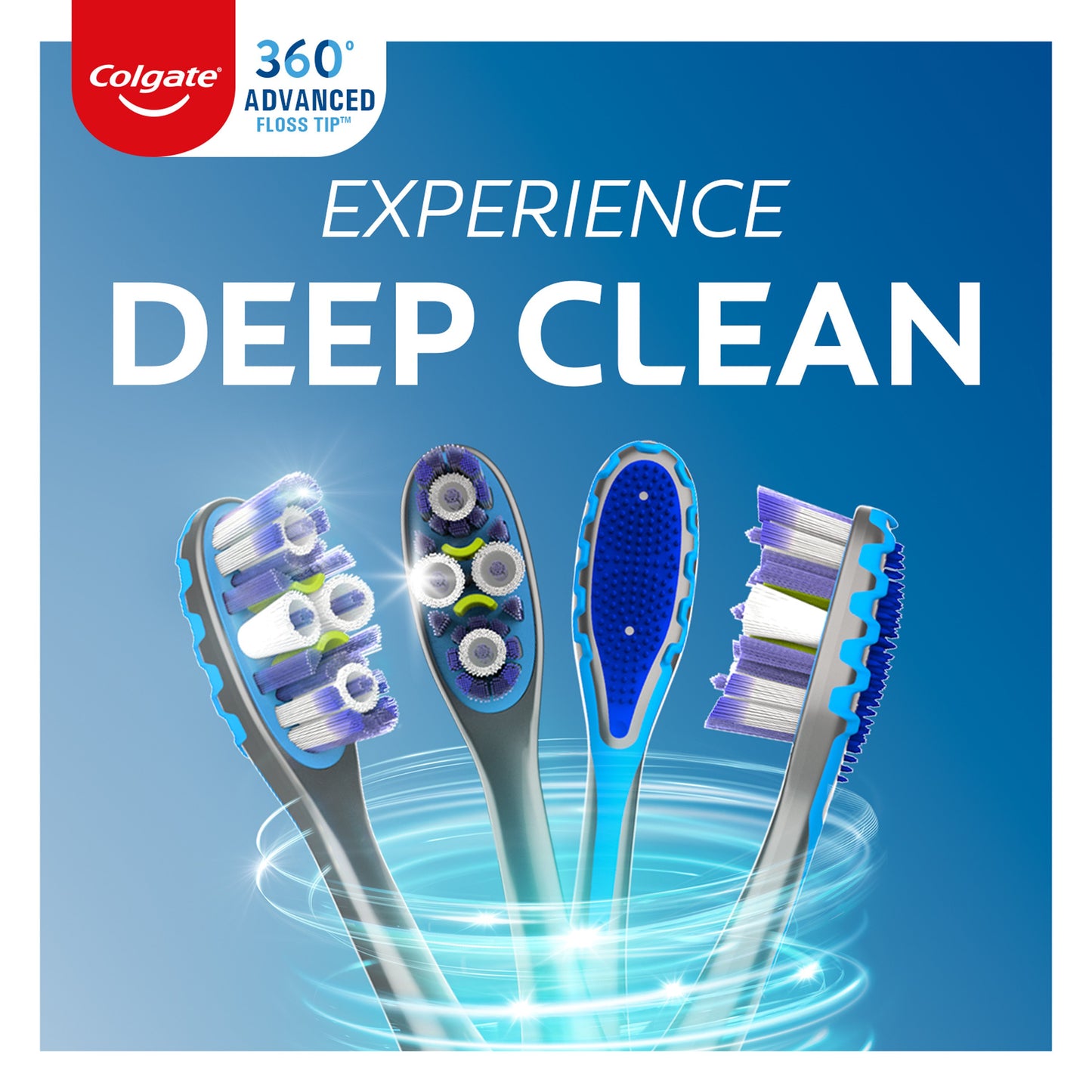 Colgate 360 Advanced Floss Tip Toothbrushes - Soft