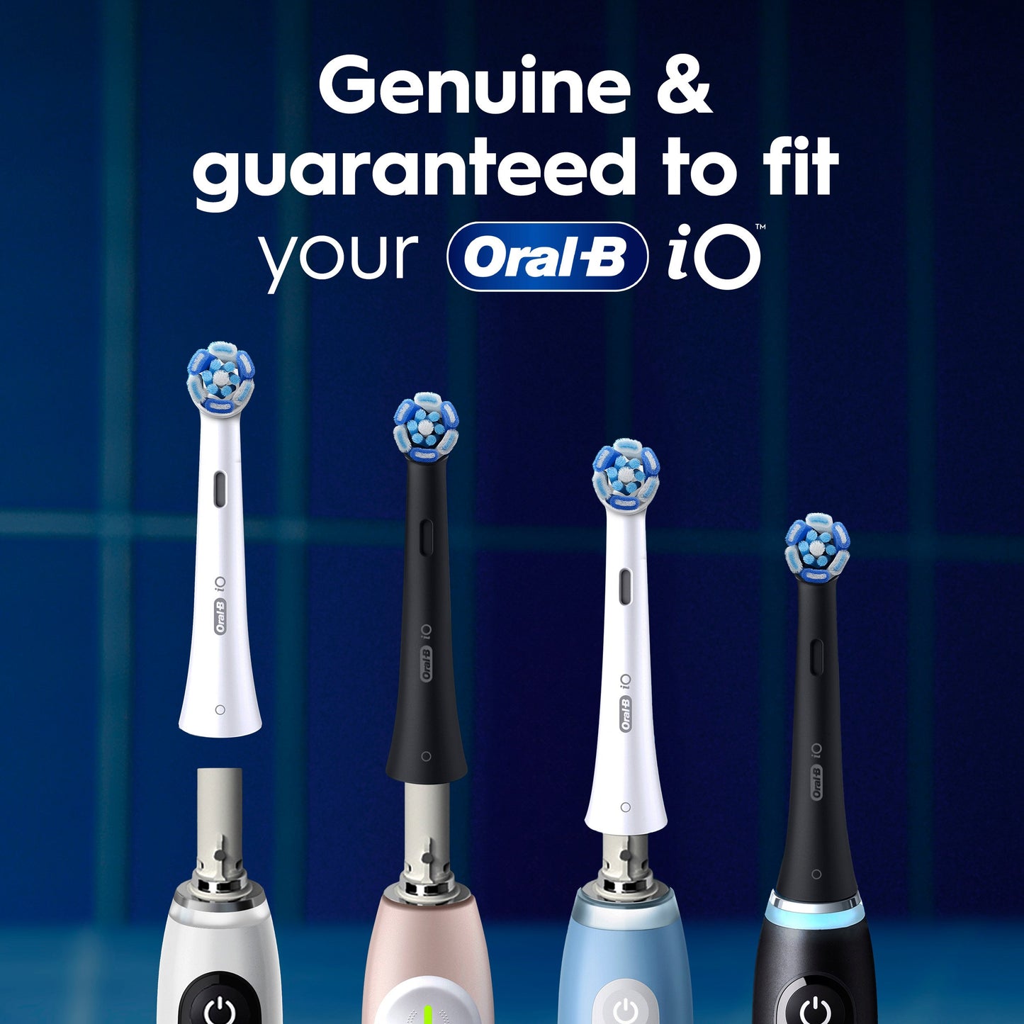 Oral-B iO Ultimate Clean Replacement Brush Heads, Black, 2ct