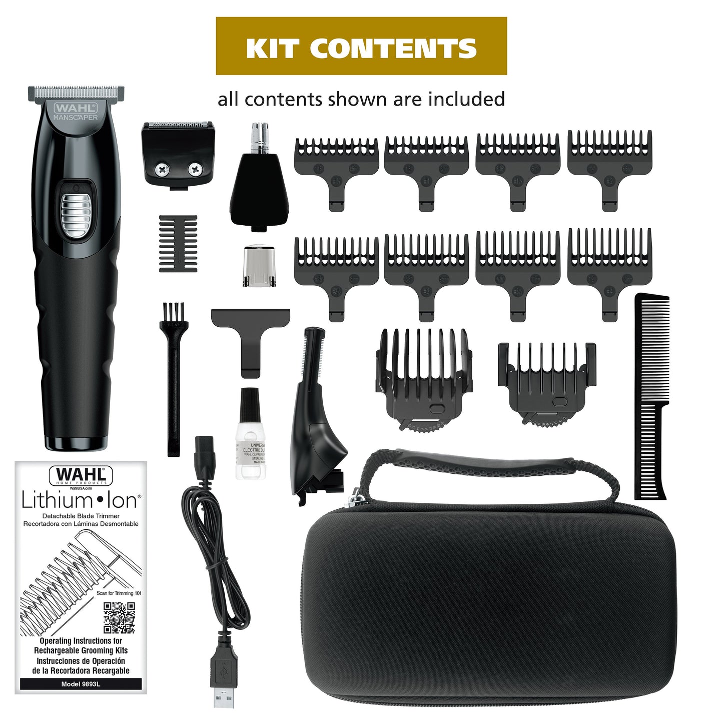 Wahl Manscaper Tool Box Trimmer Set
