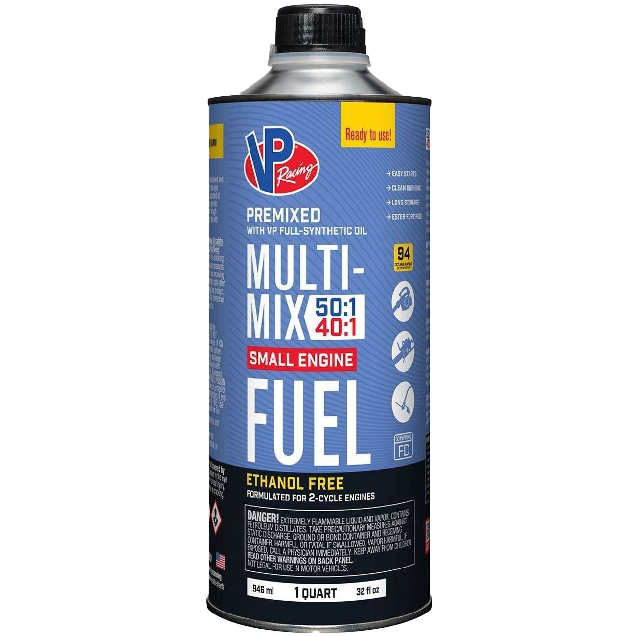 VP Pre-mixed Fuel 40:1/50:1 Small Engine Fuel