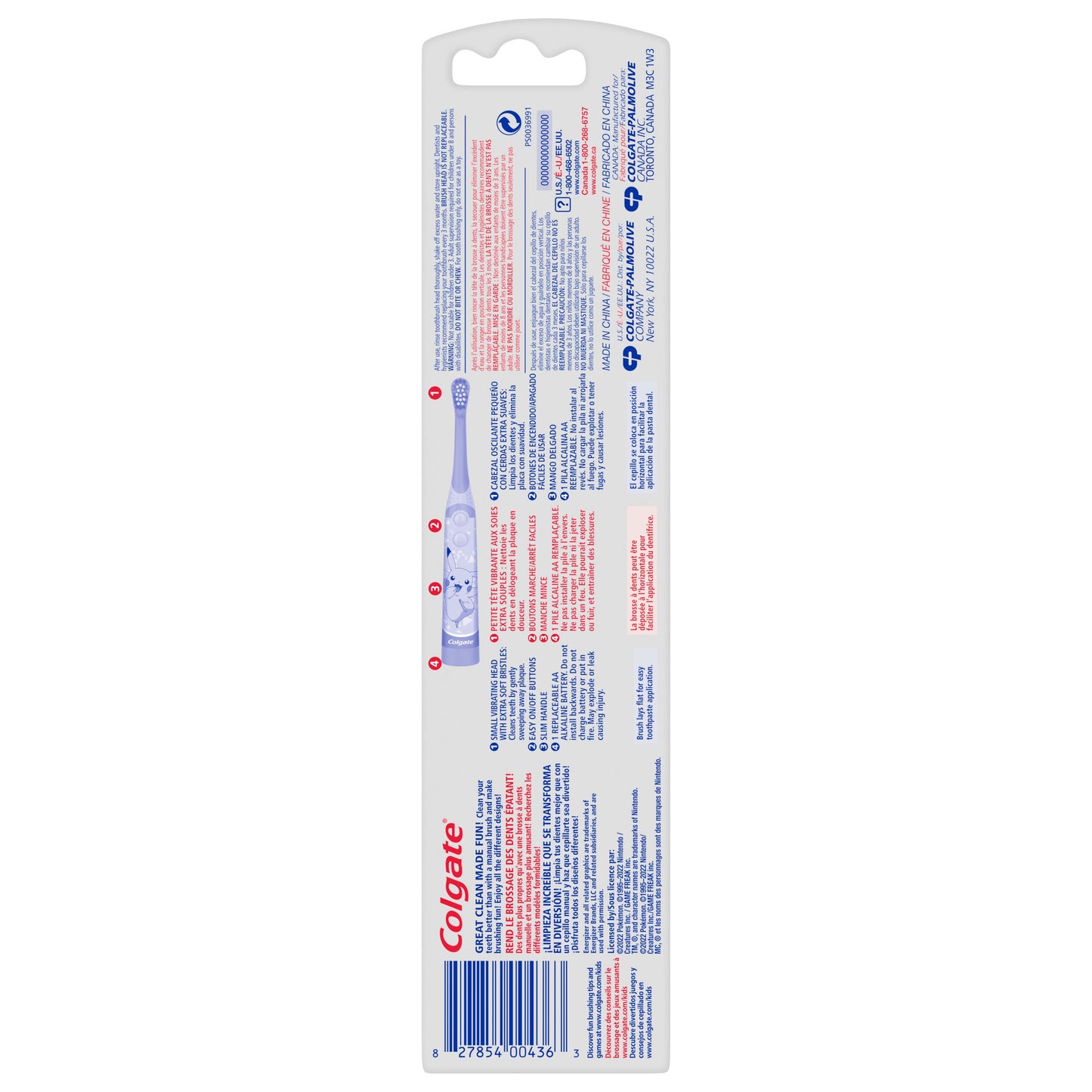 Colgate Kids Pokemon Battery Powered Toothbrush - Extra Soft