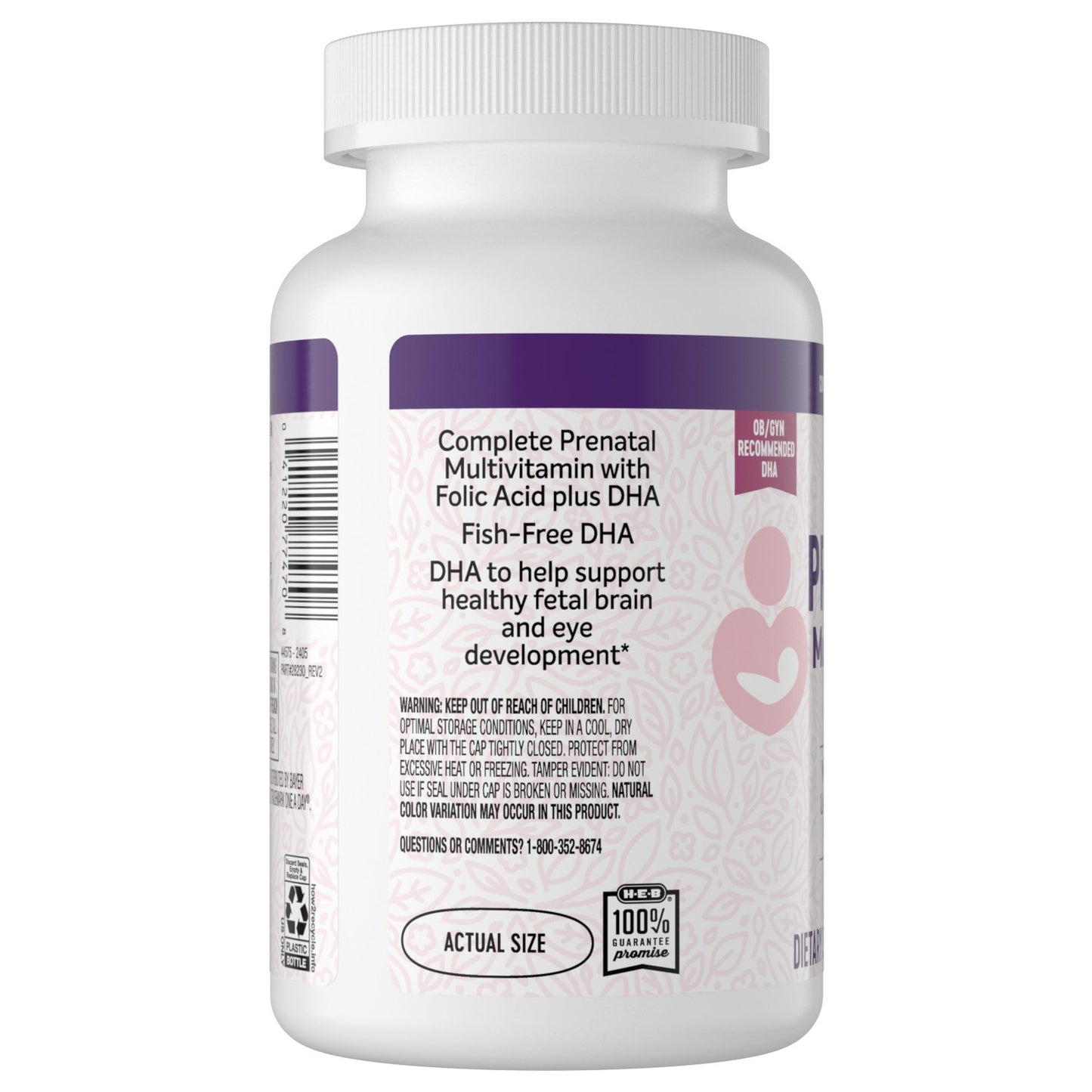 H-E-B Prenatal Multi + DHA Softgels Texas-Size Pack