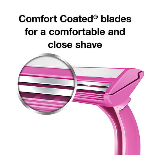 Hill Country Essentials Twin Blade Plus Disposable Razors - Pink