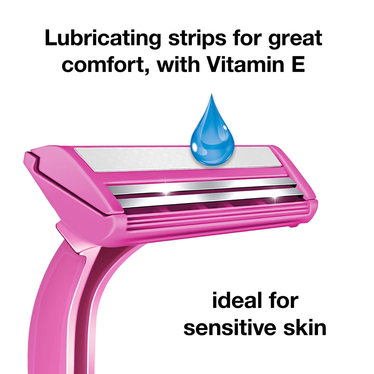 Hill Country Essentials Twin Blade Plus Disposable Razors - Pink