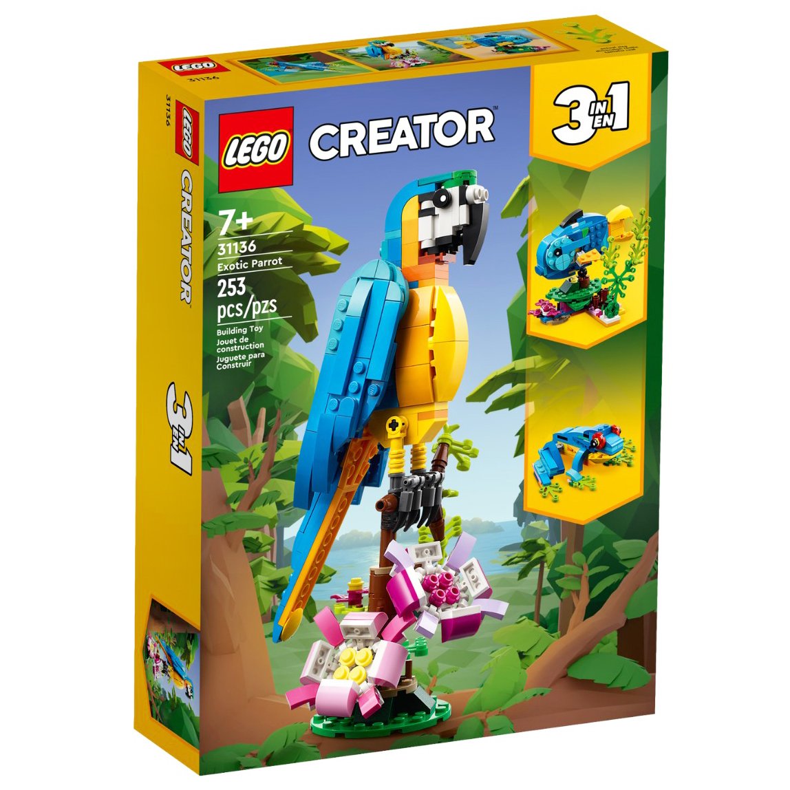 LEGO Creator 3-in-1 Exotic Parrot Set