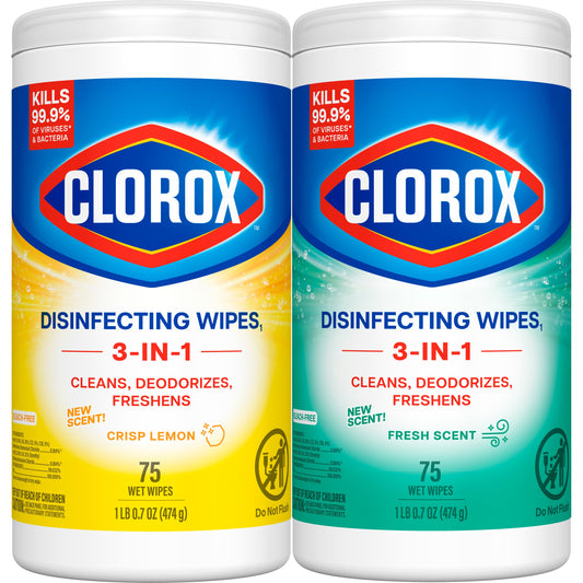 Clorox Disinfecting Bleach Free Cleaning Wipes Value 2 Pack
