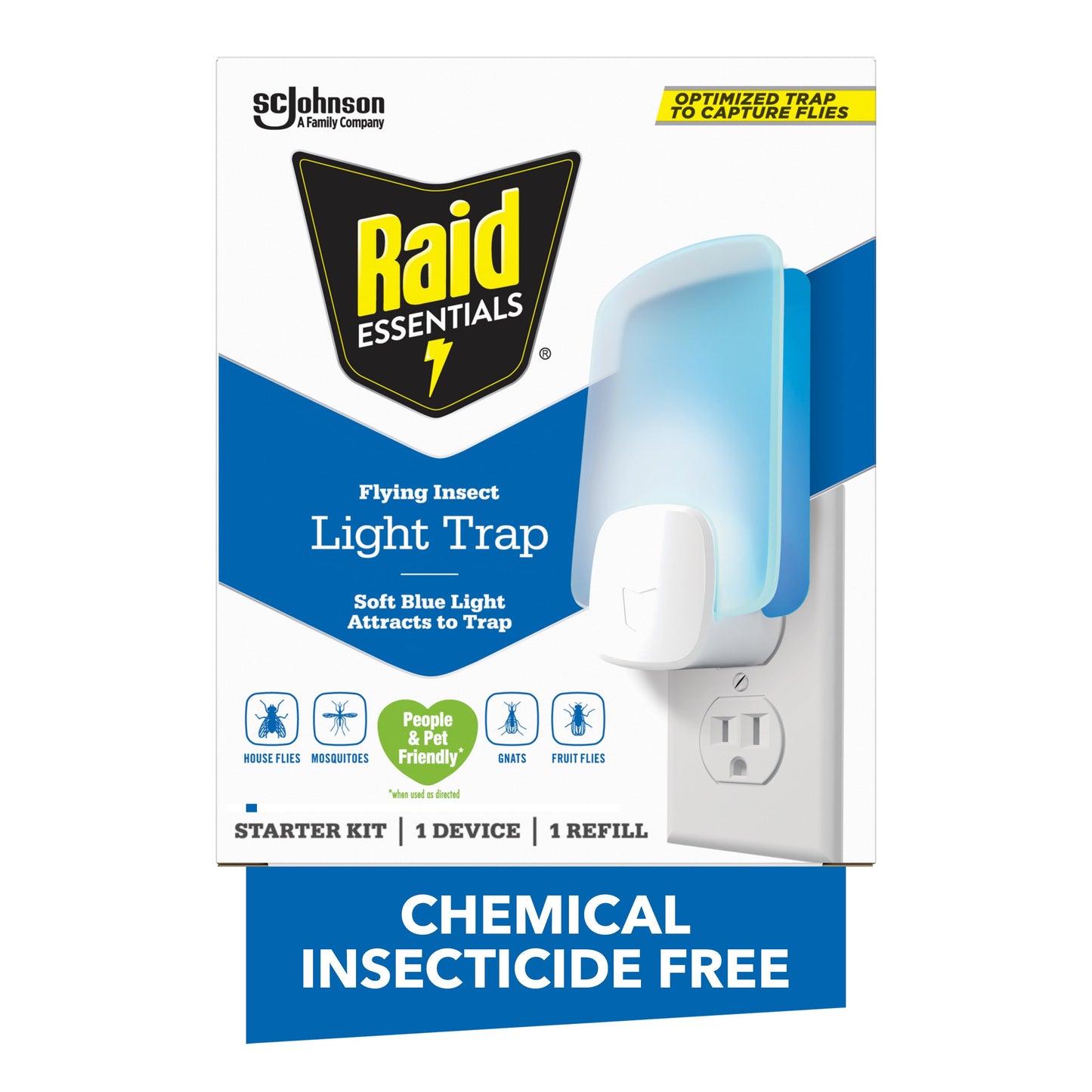 Raid Essentials Flying Insect Light Trap Starter Kit