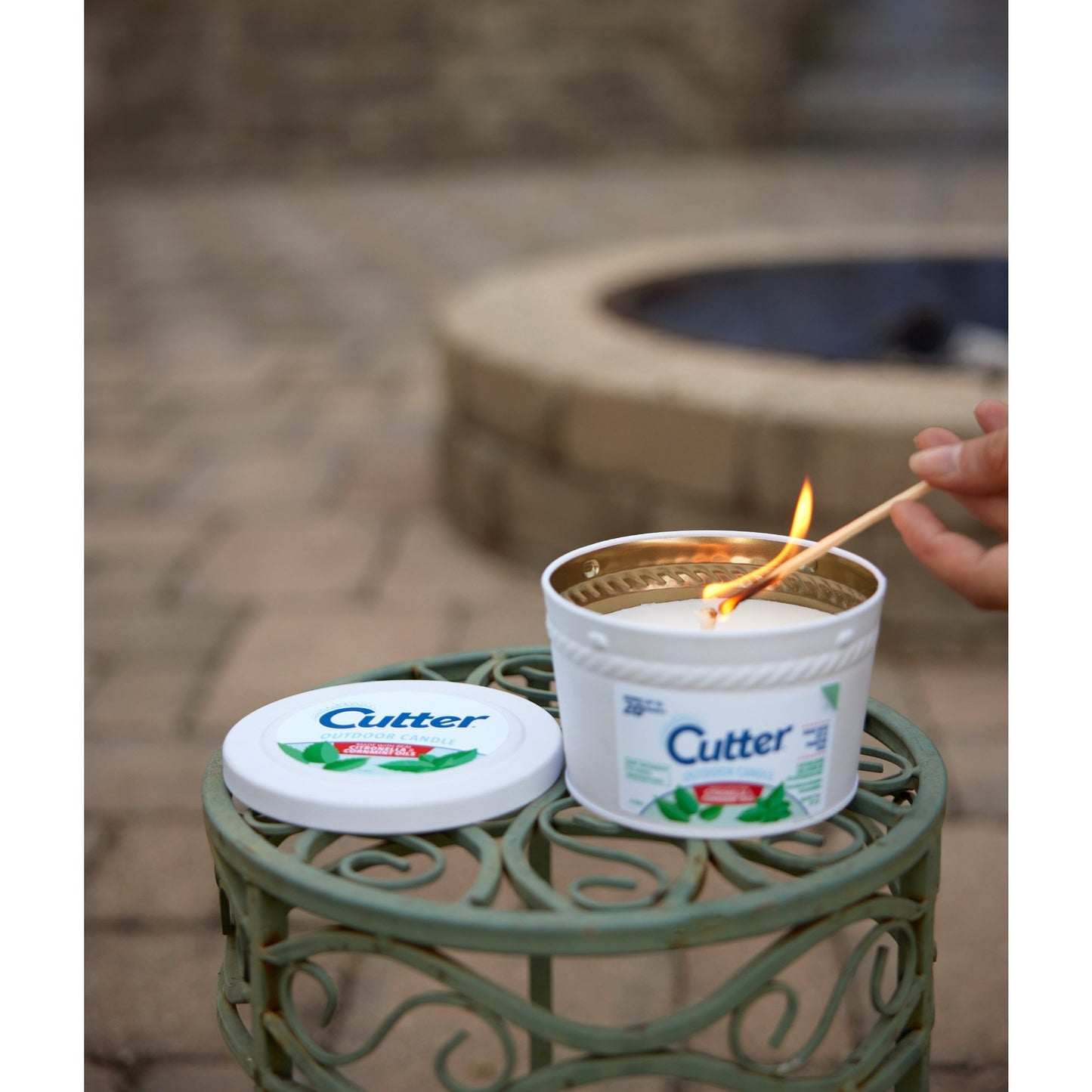 Cutter Citronella & Cornmint Scent Outdoor Candle Bucket