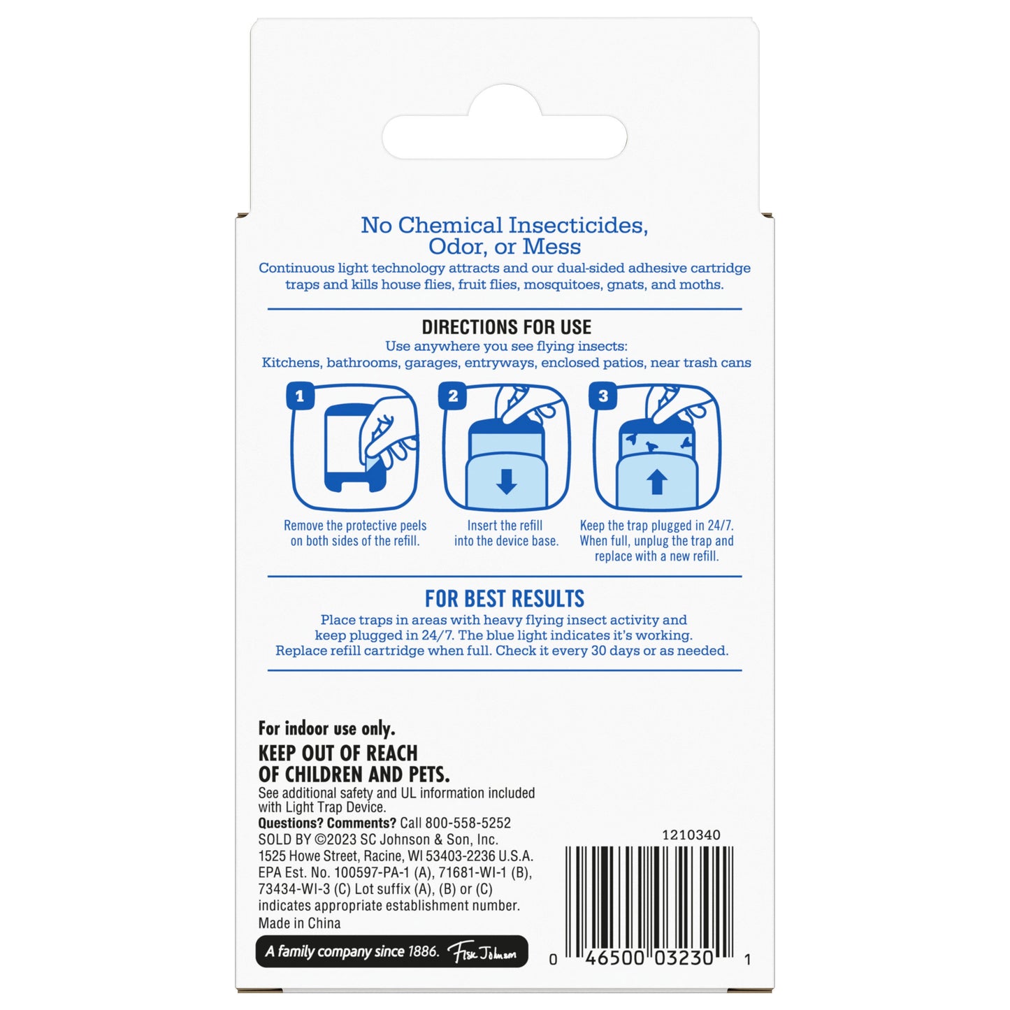 Raid Essentials Flying Insect Light Trap Refill Cartridges