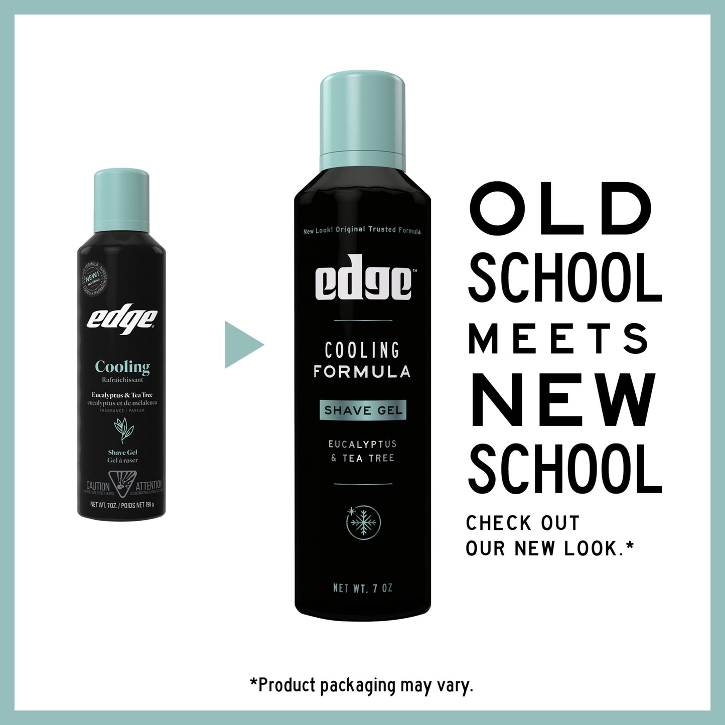 Edge Mens Cooling Shave Gel, Eucalytpus & Tea Tree Scent, Foaming Men's Shave Cream
