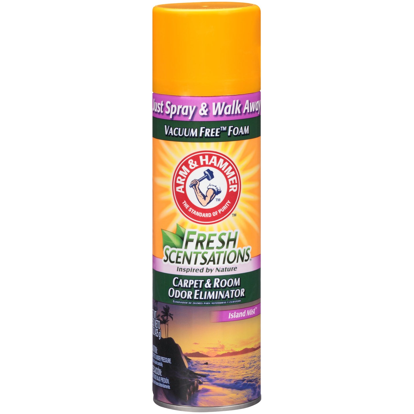 Arm & Hammer Fresh Sensations Carpet & Room Odor Eliminator Vacuum Free Foam - Island Mist