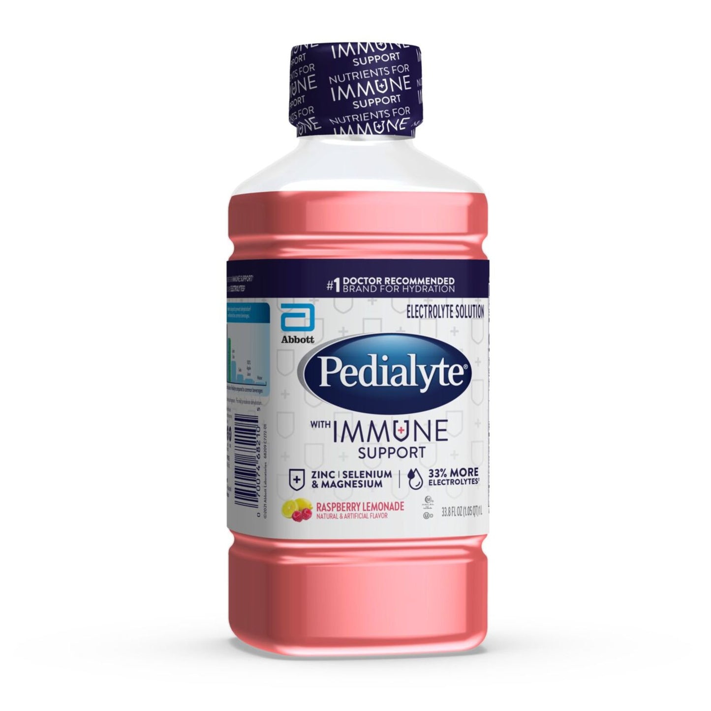 Pedialyte with Immune Support Electrolyte Solution - Raspberry Lemonade