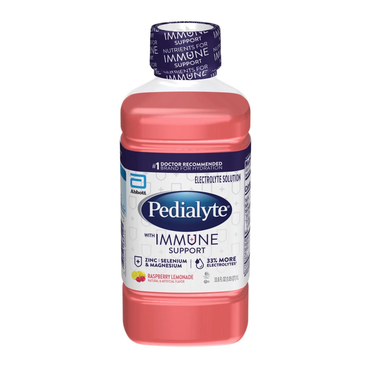 Pedialyte with Immune Support Electrolyte Solution - Raspberry Lemonade