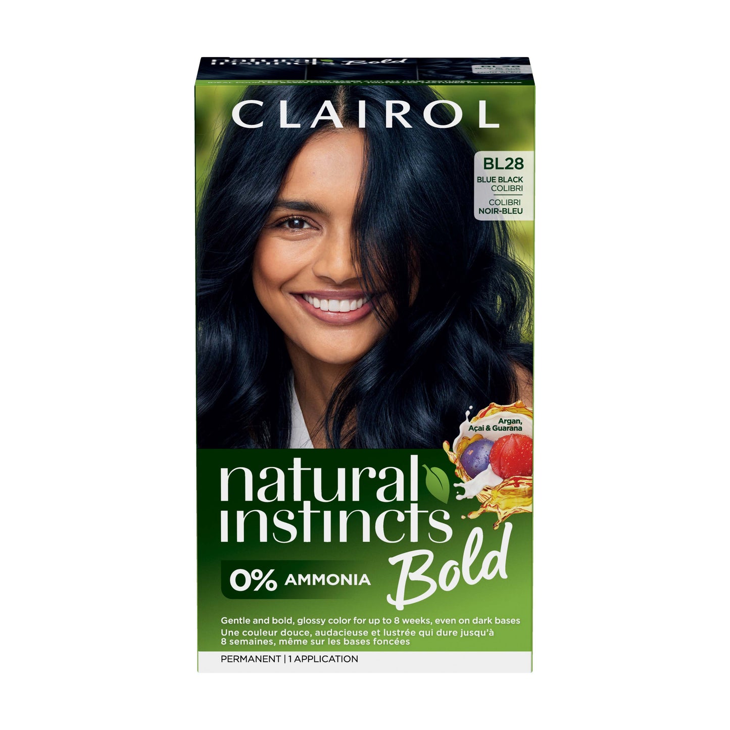Clairol Natural Instincts Bold Permanent Hair Color - BL28 Blue Black Colibri