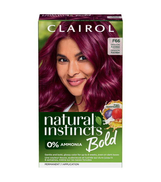 Clairol Natural Instincts Bold Permanent Hair Color - F66 Dragon Fuchsia
