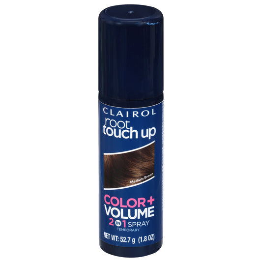Clairol Root Touch Up Color + Volume 2 in 1 Spray Medium Brown