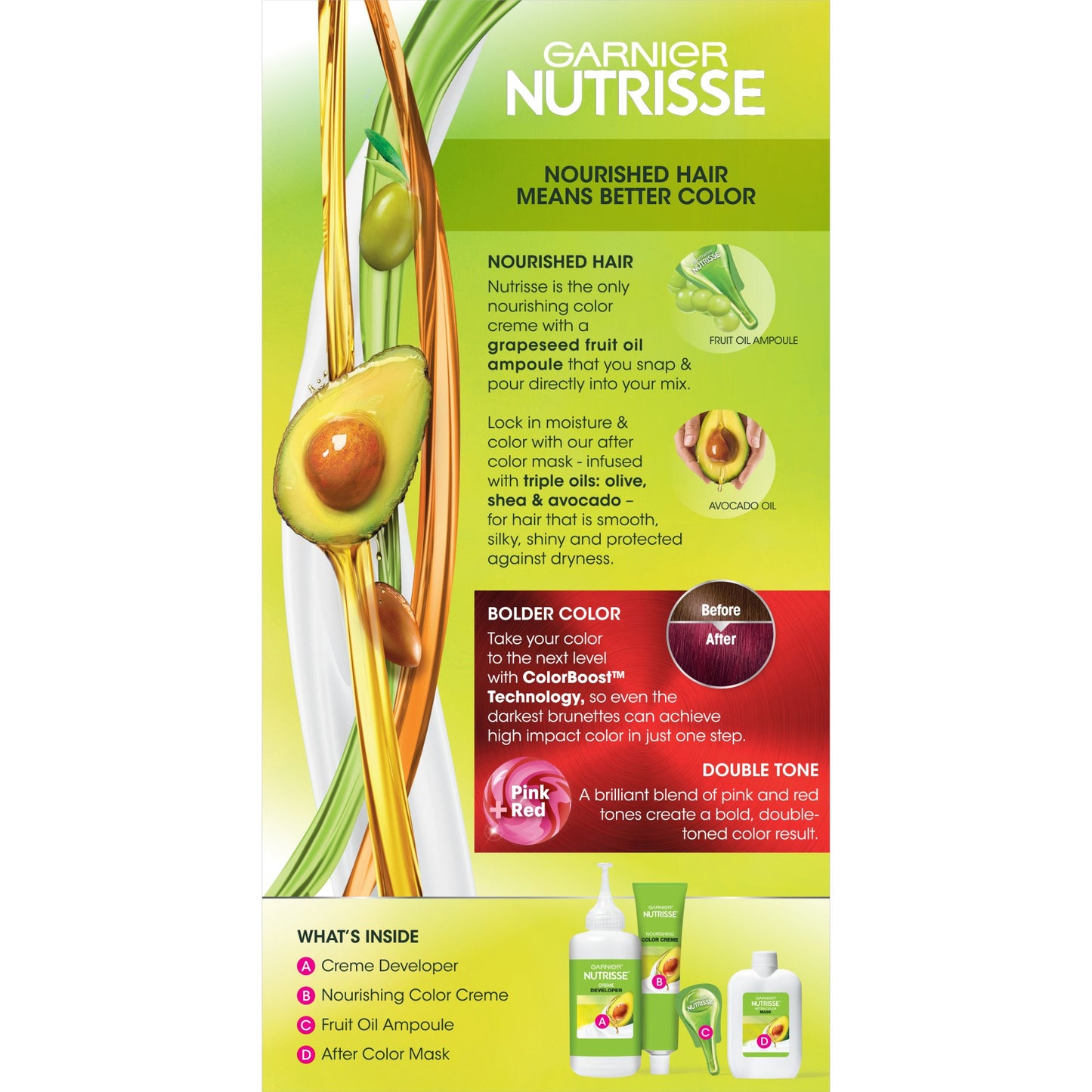 Garnier Nutrisse Ultra Color Permanent Hair Color Creme - RP1 Cherry Flamingo