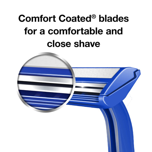 Hill Country Essentials Twin Blade Plus Disposable Razors - Blue