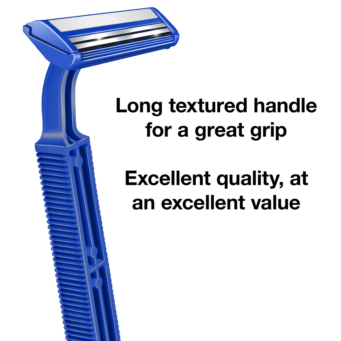 Hill Country Essentials Twin Blade Plus Disposable Razors - Blue